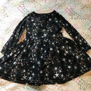 Old Navy girl’s long sleeve stars dress size 5